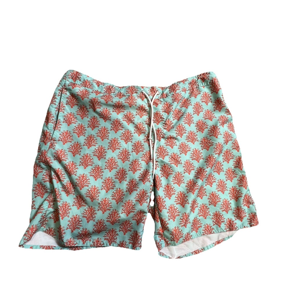St. Johns bay Swim Suit‎ Trunks Mens 2XL XXL Coral Beach Lined Vacation Cruise
